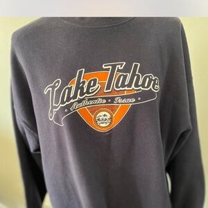 Vintage 90s Lake Tahoe Authentic Issue Dark Blue Crewneck